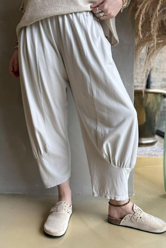 Jo Jo Quirky Classic Barrel Pant Stone